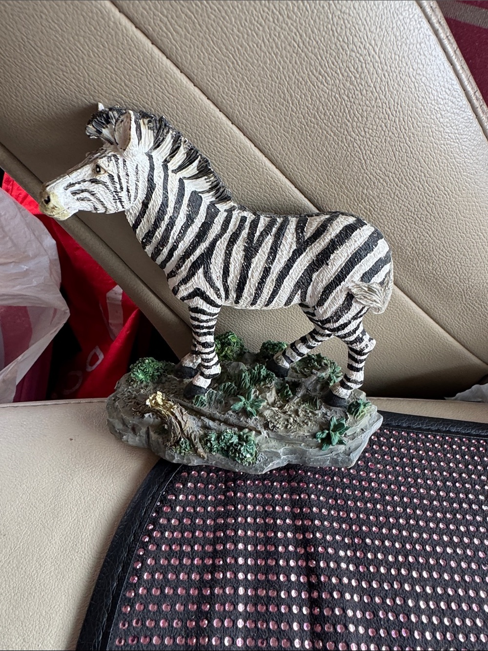 6” x 5” Hand-Painted Zebra Figurine Sculpture: Grand Safari Collection